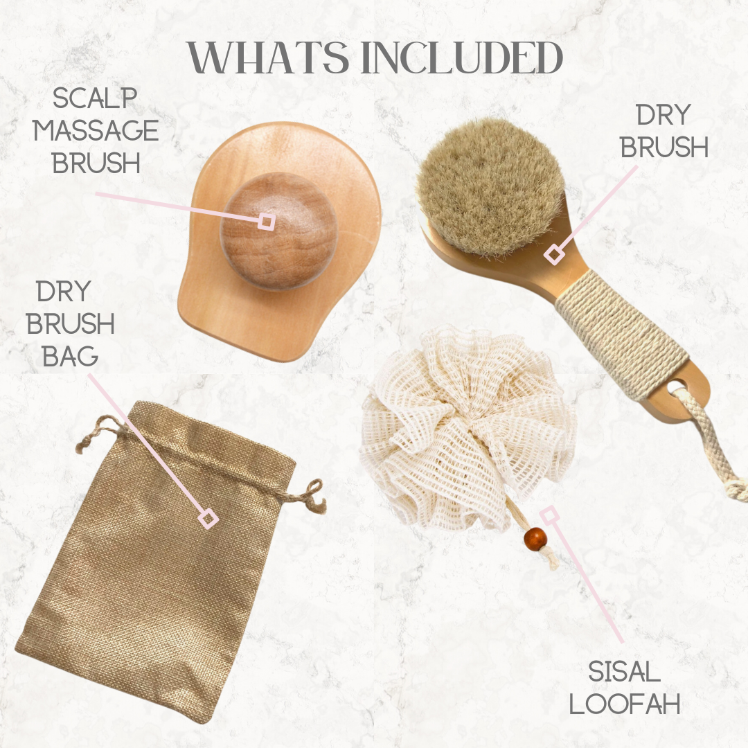 Natural Bathing Tools Set